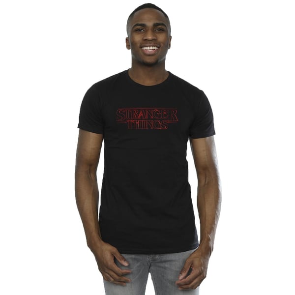 Netflix Mens Stranger Things Glow Logo T-Shirt