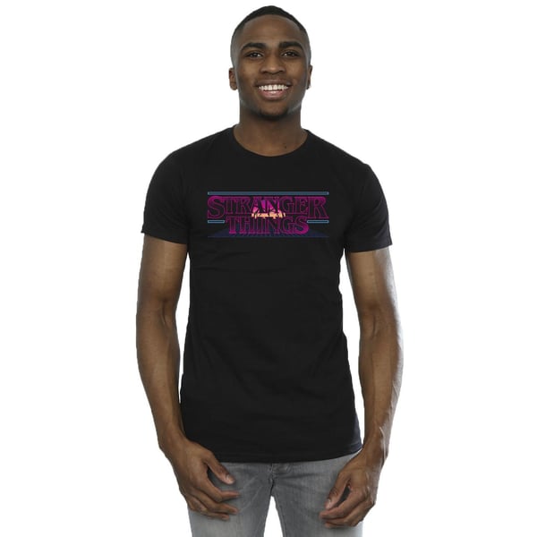 Netflix Mens Stranger Things Retro Title T-Shirt