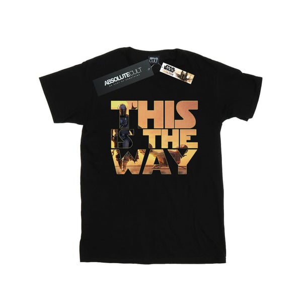 Star Wars Womens/Ladies The Mandalorian The Way Poster Text Cotton Boyfriend T-Shirt