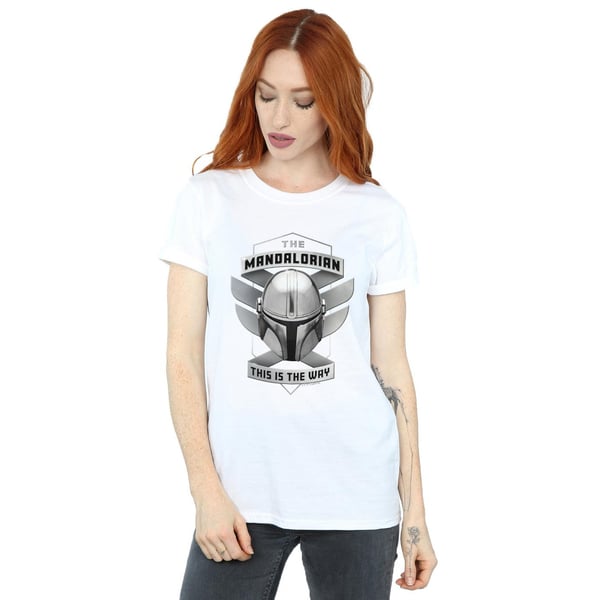 Star Wars Womens/Ladies The Mandalorian This Is The Way Mando Cotton Boyfriend T-Shirt