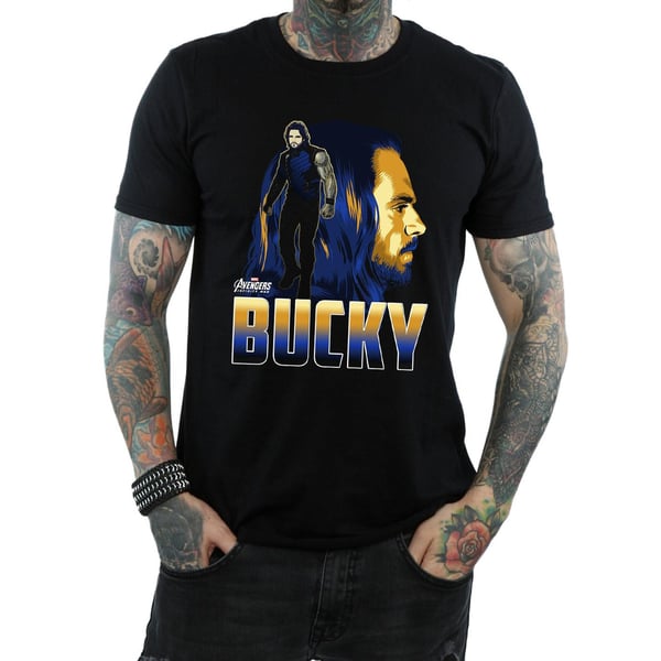 Avengers Infinity War Miesten Bucky Barnes Puuvilla T-paita