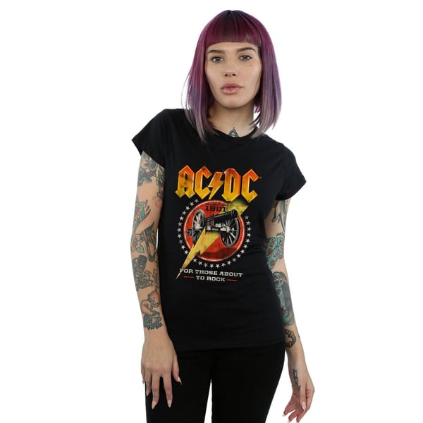 AC/DC Womens/Ladies For Those About To Rock 1981 Cotton T-Shirt