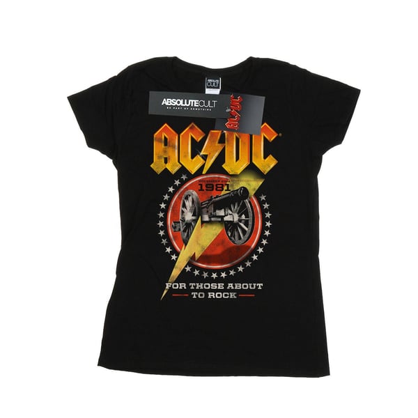 AC/DC Womens/Ladies For Those About To Rock 1981 Cotton T-Shirt