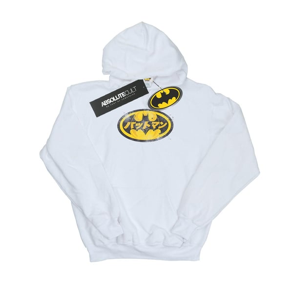 DC Comics Mens Batman Japanese Logo Yellow Hoodie
