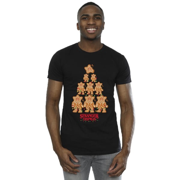 Netflix Mens Stranger Things Gingerbread T-Shirt