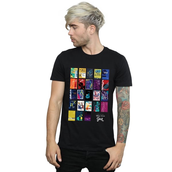 Disney Mens Soul Jazz Poster Wall T-Shirt
