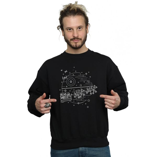 Star Wars Mens Death Star Sleigh Sweatshirt
