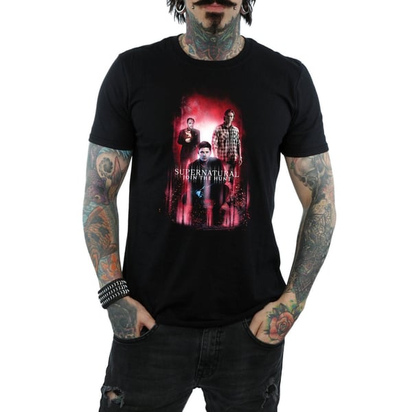 Supernatural Mens Group Crowley T-Shirt