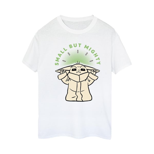 Star Wars Womens/Ladies The Mandalorian Small But Mighty Grogu Cotton Boyfriend T-Shirt