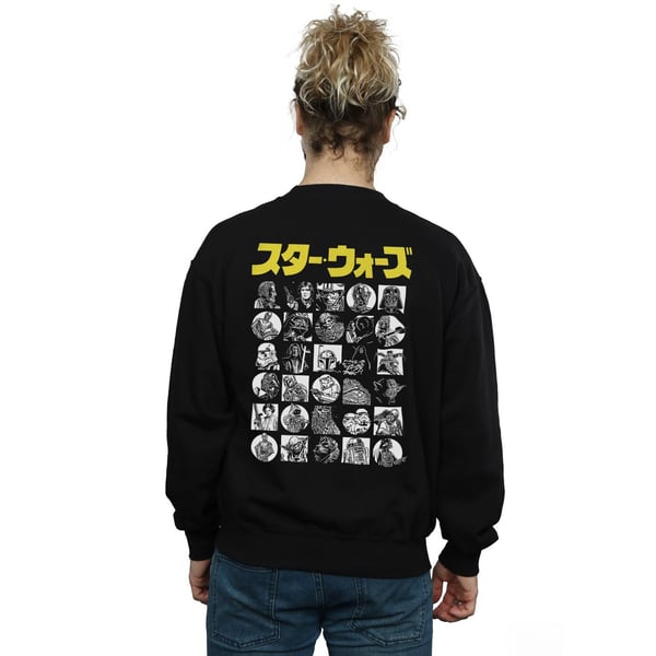 Star Wars Mens Japanese Character Badge Sweatshirt