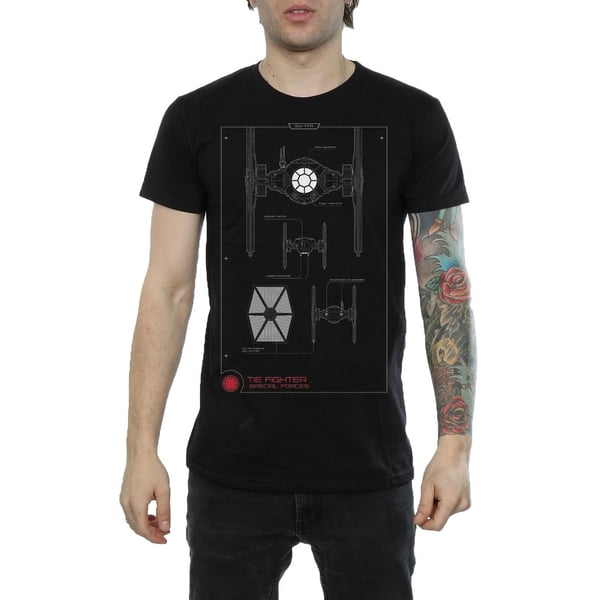 Star Wars Mens Force Awakens TIE Fighter T-Shirt