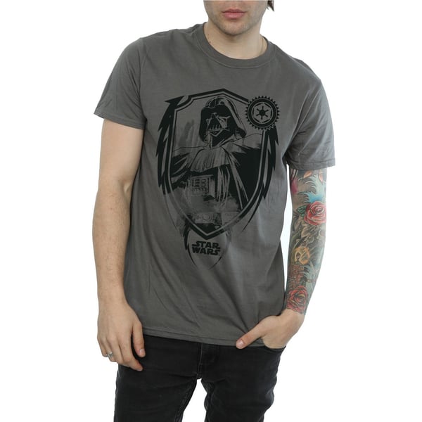 Star Wars Miesten Darth Vader Shield T-paita