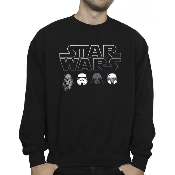 Star Wars Mens Character Heads Sweatshirt