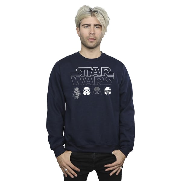 Star Wars Mens Character Heads Sweatshirt