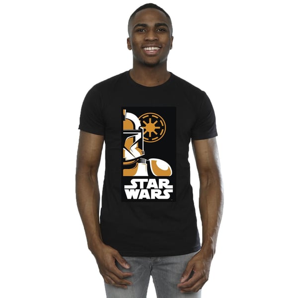 Star Wars Mens Stormtrooper Art Poster T-Shirt