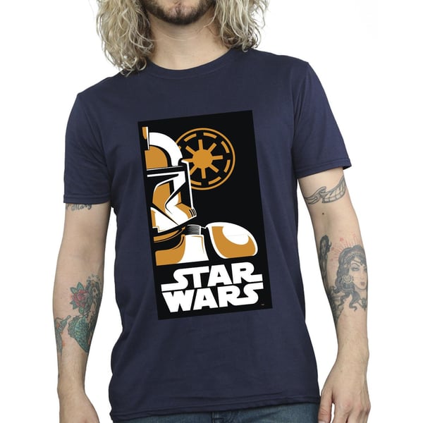 Star Wars Mens Stormtrooper Art Poster T-Shirt