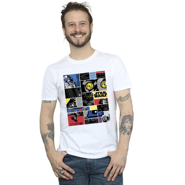 Star Wars Mens Droid Montage T-Shirt
