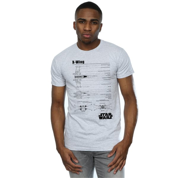 Star Wars miesten X-Wing-piirustuspaita