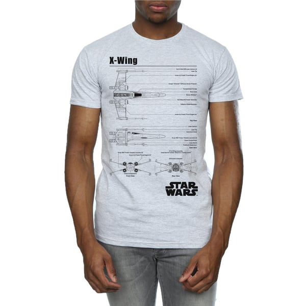 Star Wars miesten X-Wing-piirustuspaita