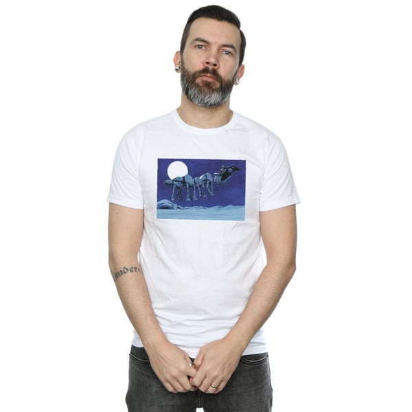 Star Wars Mens Christmas AT-AT Sleigh T-Shirt