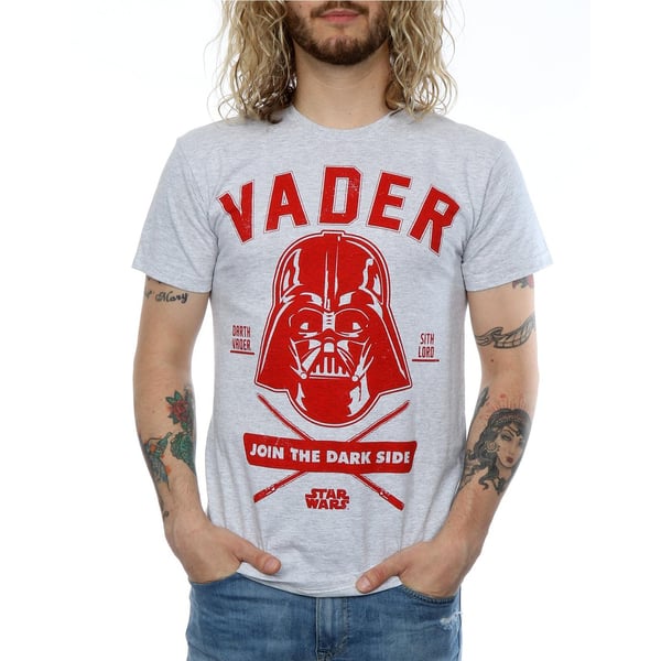 Star Wars Mens Darth Vader Collegiate T-Shirt