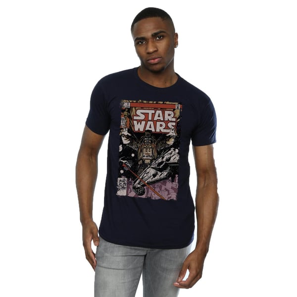 Star Wars Mens Millennium Falcon Comic T-Shirt