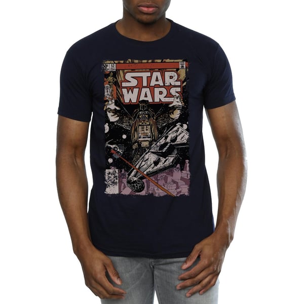 Star Wars Mens Millennium Falcon Comic T-Shirt
