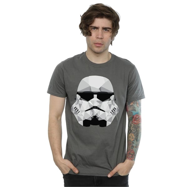 Star Wars Miesten Stormtrooper Geometrinen Kypärä T-paita