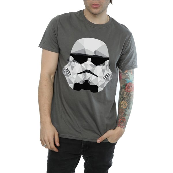 Star Wars Miesten Stormtrooper Geometrinen Kypärä T-paita
