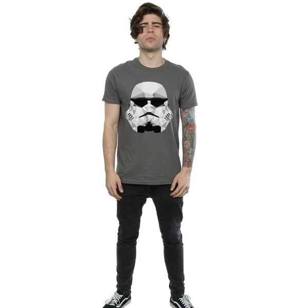 Star Wars Miesten Stormtrooper Geometrinen Kypärä T-paita