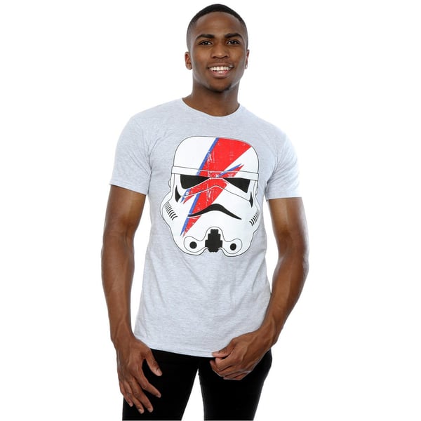 Star Wars Mens Stormtrooper Glam Lightning Bolt T-Shirt