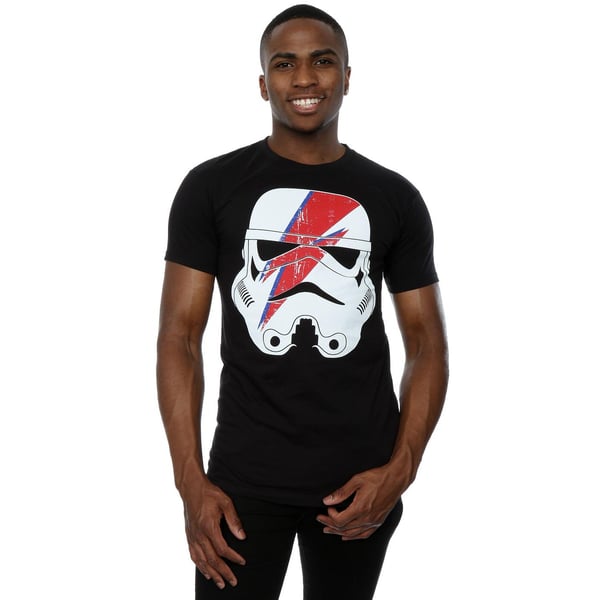 Star Wars Mens Stormtrooper Glam Lightning Bolt T-Shirt