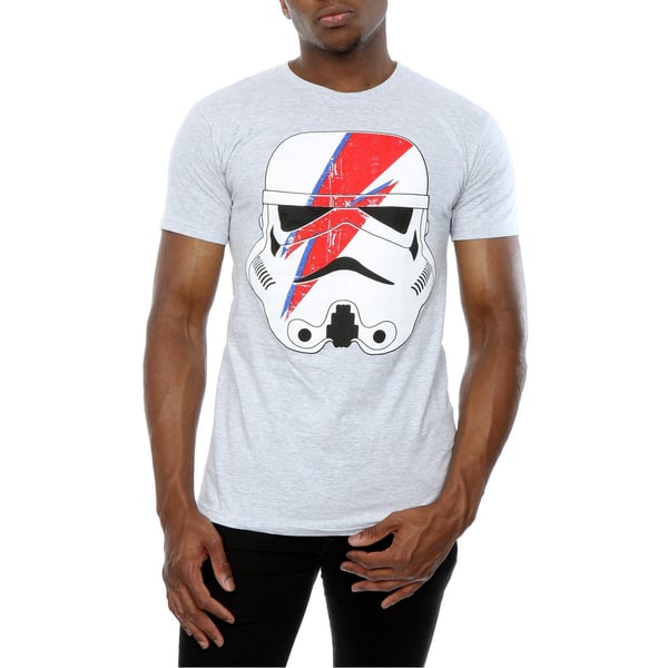 Star Wars Mens Stormtrooper Glam Lightning Bolt T-Shirt