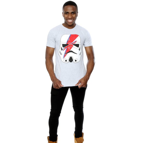 Star Wars Mens Stormtrooper Glam Lightning Bolt T-Shirt