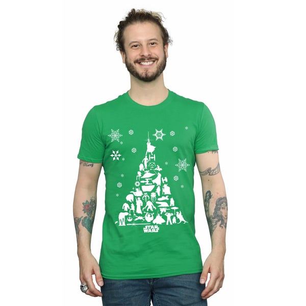 Star Wars Mens Christmas Tree T-Shirt