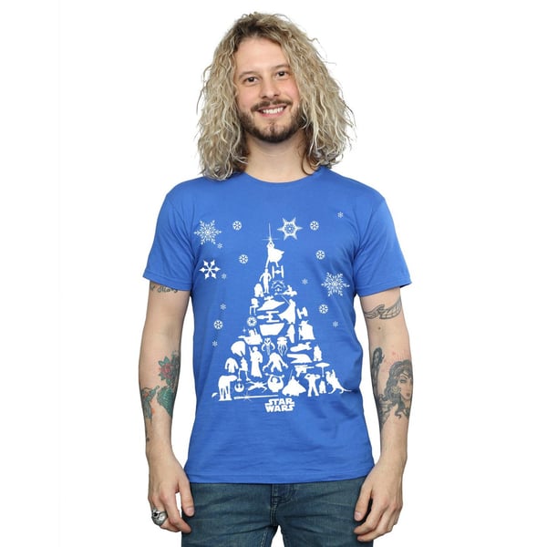 Star Wars Mens Christmas Tree T-Shirt
