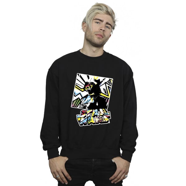 Star Wars Mens Vader Water Colour Pop Art Sweatshirt