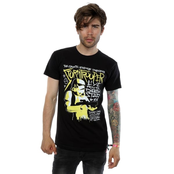 Star Wars Mens Stormtrooper Rock Poster T-Shirt