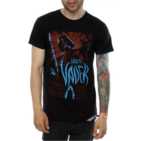 Star Wars Miesten Darth Vader Rock -juliste T-paita