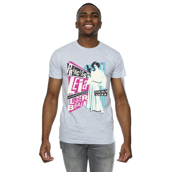 Star Wars Mens Princess Leia Rock Poster T-Shirt