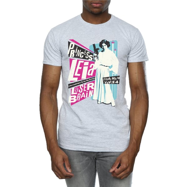 Star Wars Mens Princess Leia Rock Poster T-Shirt
