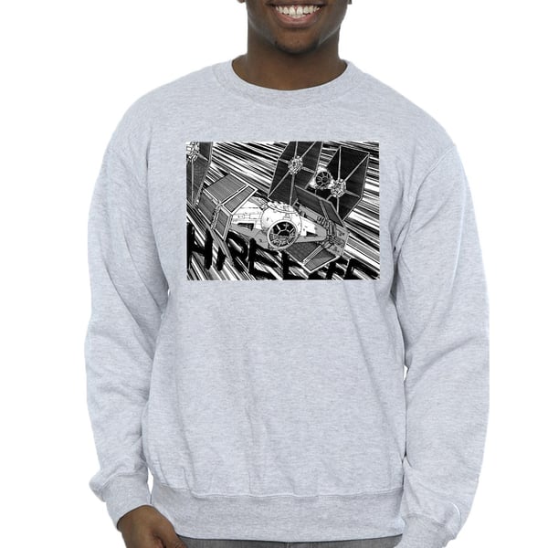 Star Wars Mens Anime Plane Sweatshirt