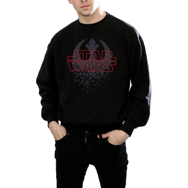 Star Wars Mens The Last Jedi Shattered Emblem Sweatshirt