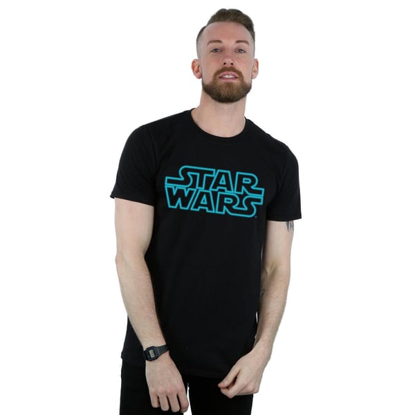 Star Wars Mens Neon Sign Logo T-Shirt