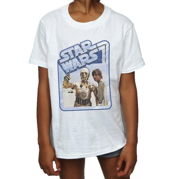 Star Wars Girls Luke Skywalker And C-3PO Cotton T-Shirt