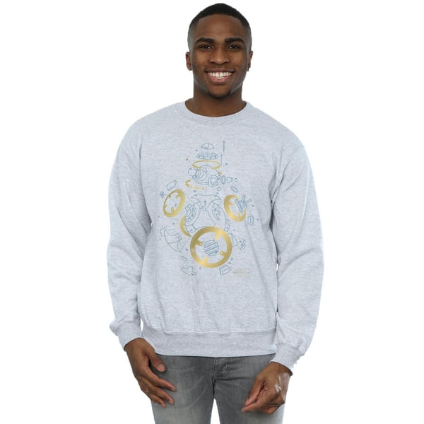 Star Wars Mens The Last Jedi BB-8 Deconstructed Sweatshirt