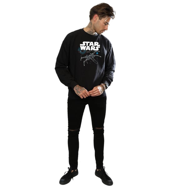 Star Wars Mens The Last Jedi X-Wing Sweatshirt