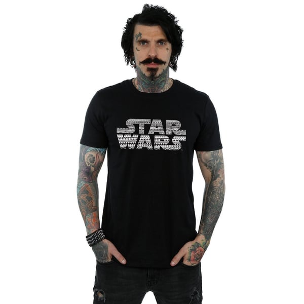 Star Wars Miesten Aztec Logo Mono T-paita