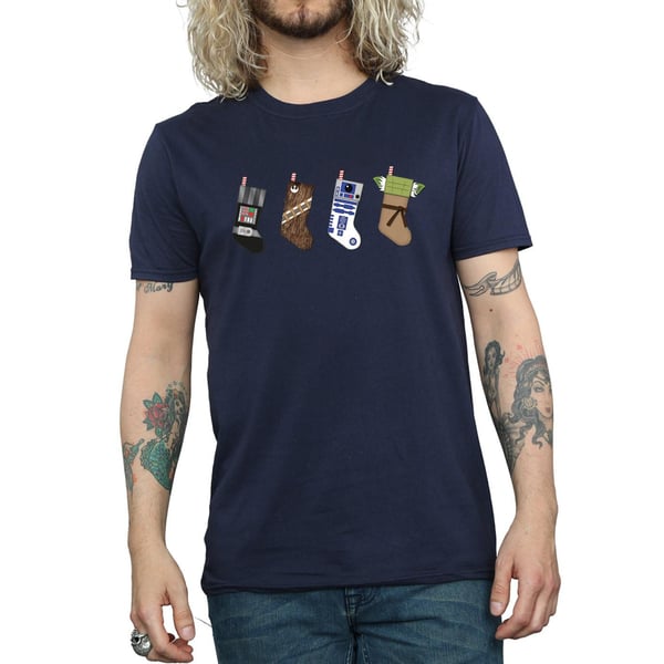 Star Wars Mens Christmas Stockings T-Shirt