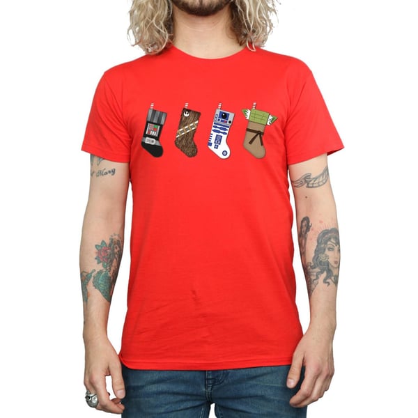Star Wars Mens Christmas Stockings T-Shirt